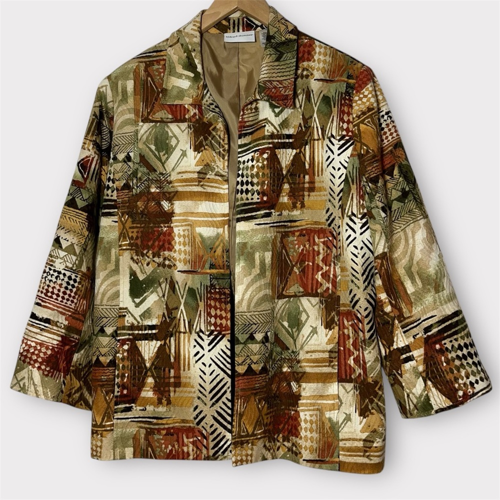 Vintage Abstract Patterned Jacket - Picture 2 of 10